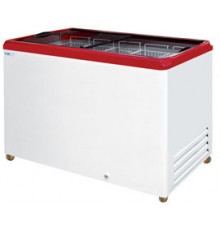 CF300FQ Ларь морозильный прямое стекло (-18...-25) красный (с 4 корзинами)