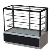 Кондитерская холодильная витрина KC70 VM 0,9-1 9006-9005 (ВХСв-0,9д Carboma Cube ТЕХНО) (+6...+12)
