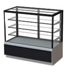 Кондитерская холодильная витрина KC70 VM 1,3-1 9006-9005 (ВХСв-1,3д Сarboma Cube ТЕХНО) (+6...+12)