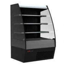 Горка холодильная Carboma Cube 1600/875 ВХСп-1,3 F16-08 (+2...+7) RAL9005 (тонир. стеклопакет)