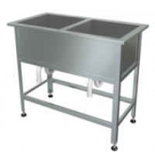 Мойка двойная без борта М-2-0,45-0,8/1,55