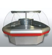 Витрина холодильная GC110 VM-3 (ВХСу-1 Carboma GC110 (динамика) (0...+7) внешний угол 45 RAL3002