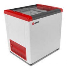 Ларь морозильный GELLAR FG 250 C прямое стекло (-12...-25) красный