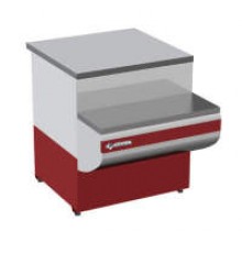Прилавок Gamma-2 КНП 800 RAL3004 (с боковинами) кассовый неохлаждаемый