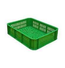 Ящик прямоугольный 430х330х110 перфорированный (зеленый)